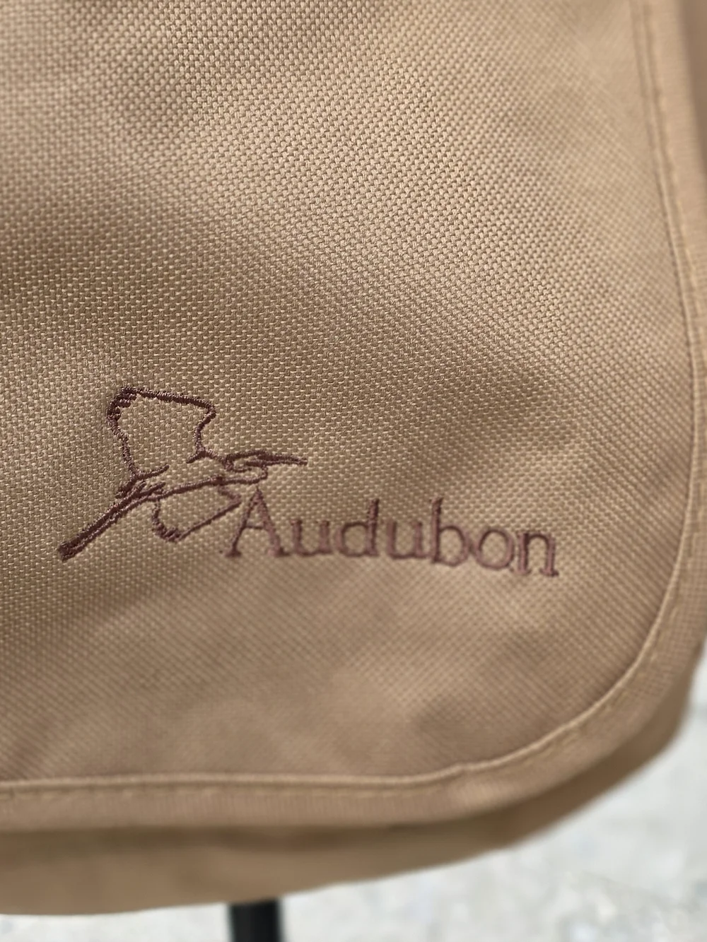 Audubon Birding Field Messenger Crossbody Bag Tan Brown Outdoor